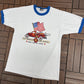 1991 Monroe Fire School Graphic Tee | Size Large | Vintage 1990s Single Stitch White T-Shirt |