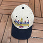 Montreal Canadiens Montreal Forum Graphic Hat | Metal Clasp | Vintage 1990s NHL Hockey White Cap |