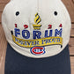 Montreal Canadiens Montreal Forum Graphic Hat | Metal Clasp | Vintage 1990s NHL Hockey White Cap |