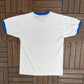 1991 Monroe Fire School Graphic Tee | Size Large | Vintage 1990s Single Stitch White T-Shirt |