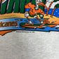 Miami Hurricanes Graphic Tee | Size Large | Vintage 1990s College Grey T-Shirt |