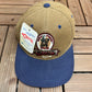 Cheers Boston Embroidered Graphic Hat | Metal Clasp | Vintage 1990s Promotional Beige Cap |