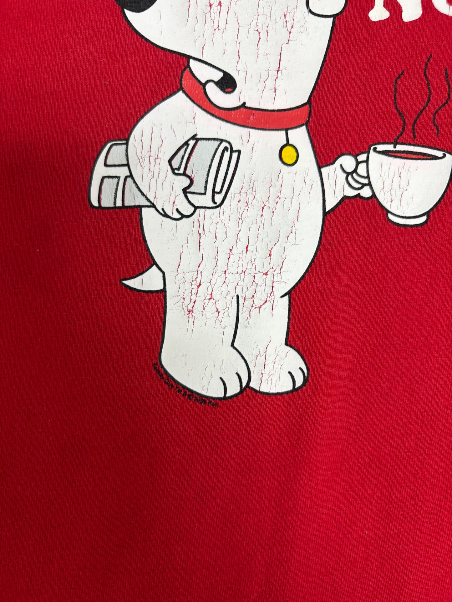 Family Guy I'll Be On Your Bed No Calls Graphic Tee | Size Small | Vintage 2000s Animated Television Series |