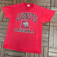 Lansing Lugnuts Baseball Graphic Tee | Size Large | Vintage 1990s MiLB Baseball Red T-Shirt |