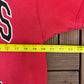 Lansing Lugnuts Baseball Graphic Tee | Size Large | Vintage 1990s MiLB Baseball Red T-Shirt |