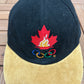 Team Canada Atlanta 1996 Olympics Hat | Metal Clasp | Vintage 1990s Black Cap |