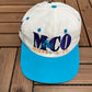 Mickey Mouse & Co Graphic Hat | Snap Back | Vintage 1990s Disney Cartoon White Cap |