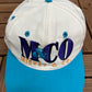 Mickey Mouse & Co Graphic Hat | Snap Back | Vintage 1990s Disney Cartoon White Cap |