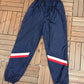 United States Olympics Graphic Track Pants | Size Ladies Small | Vintage 1990s Blue Track Pants |