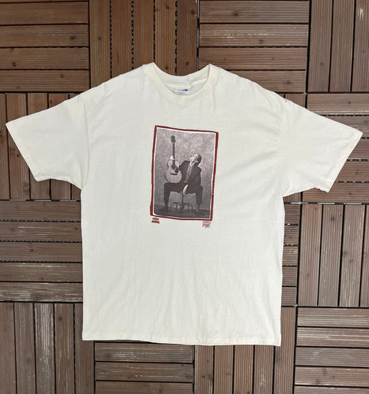 James Taylor 1992 Tour Graphic Tee | Size X-Large | Vintage 1990s Rock Band White T-Shirt |