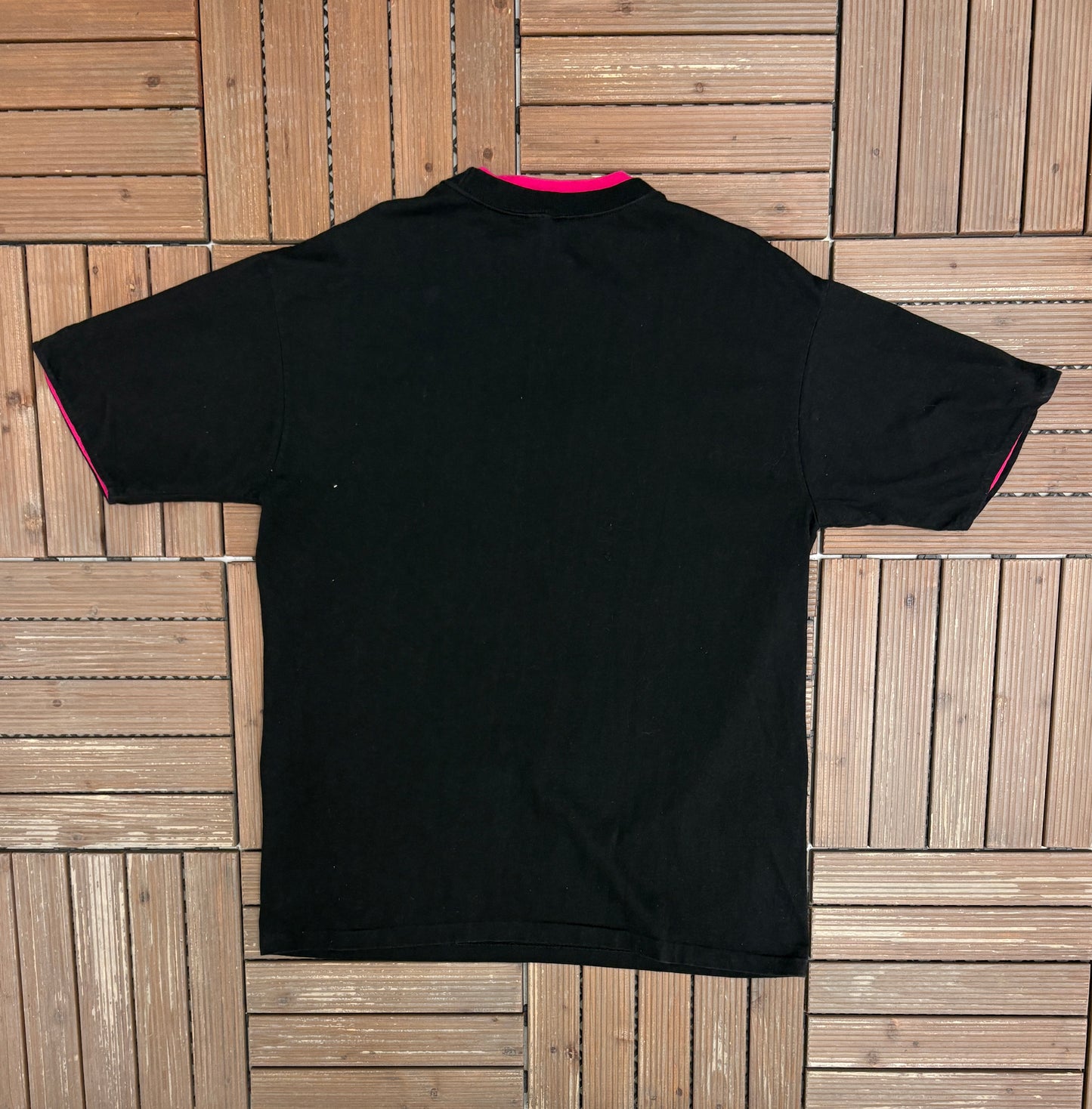 Mickey & Minnie Mouse Merry Christmas Graphic Tee | Size X-Large | Vintage 1990s Single Stitch Black T-Shirt |
