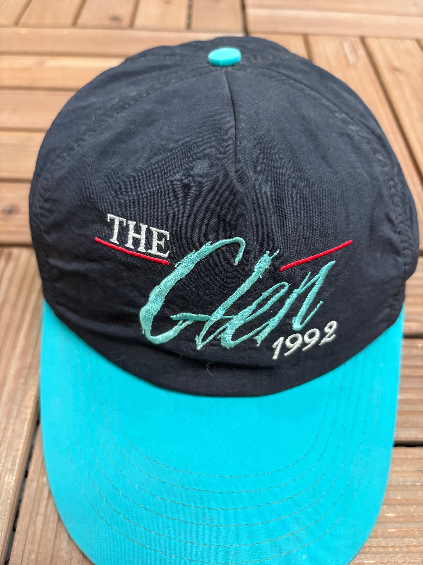 Budweiser At The Glen 1992 Graphic Hat | Snap Back | Vintage 1990s NASCAR Racing Black Cap |