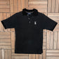 Guess Country Club Graphic Golf Shirt | Size Medium | Vintage 2000s Promotional Black T-Shirt |