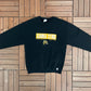 Sarnia Sting Embroidered Graphic Crewneck | Size Small | Vintage 1990s OHL Hockey Black Sweater |