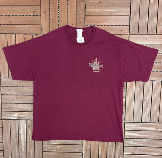 Hard Rock Cafe Los Angeles Graphic Tee | Size XX-Large | Vintage 2000s Promotional Collectors Red T-Shirt |
