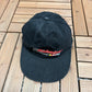 Budweiser Proud Sponsor of NASCAR Graphic Hat | Metal Clasp | Vintage 2000s Promotional Black Cap |