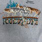 Michigan's Upper Peninsula Graphic Tee | Size X-Large | Vintage 1990s Tourist Blue T-Shirt |
