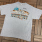 Michigan's Upper Peninsula Graphic Tee | Size X-Large | Vintage 1990s Tourist Blue T-Shirt |