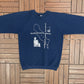 Kellogg Biological Station Michigan State University Graphic Crewneck | Size X-Large | Vintage 1980s College Blue Sweater |