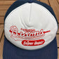 Buffalo Bisons Super Duper Graphic Hat | Snap Back | Vintage 1990s Minor League White Baseball Cap |