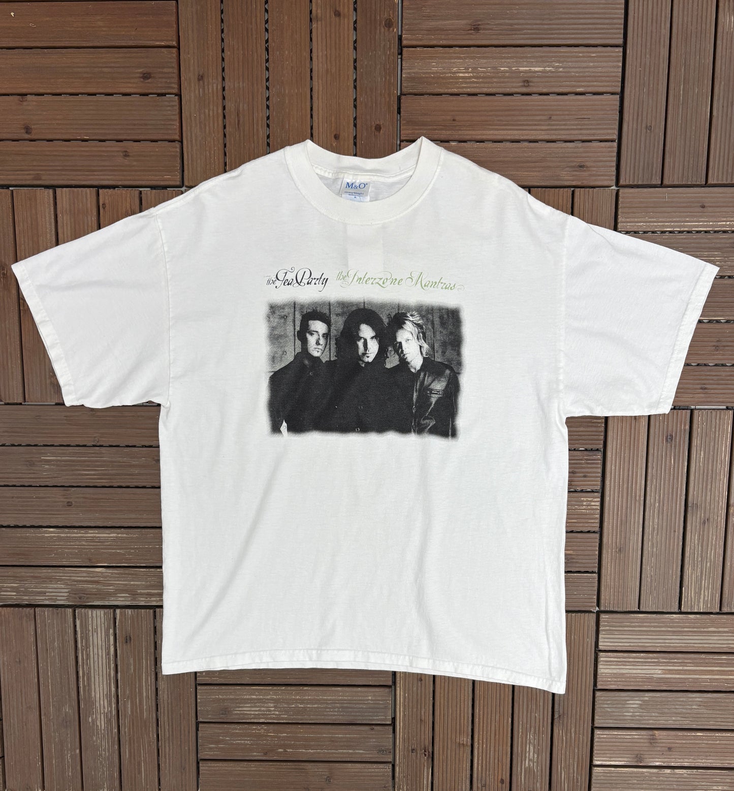 The Tea Party The Interzone Mantras Graphic Tee | Size X-Large | Vintage 2000s Canadian Rock Band White T-Shirt |