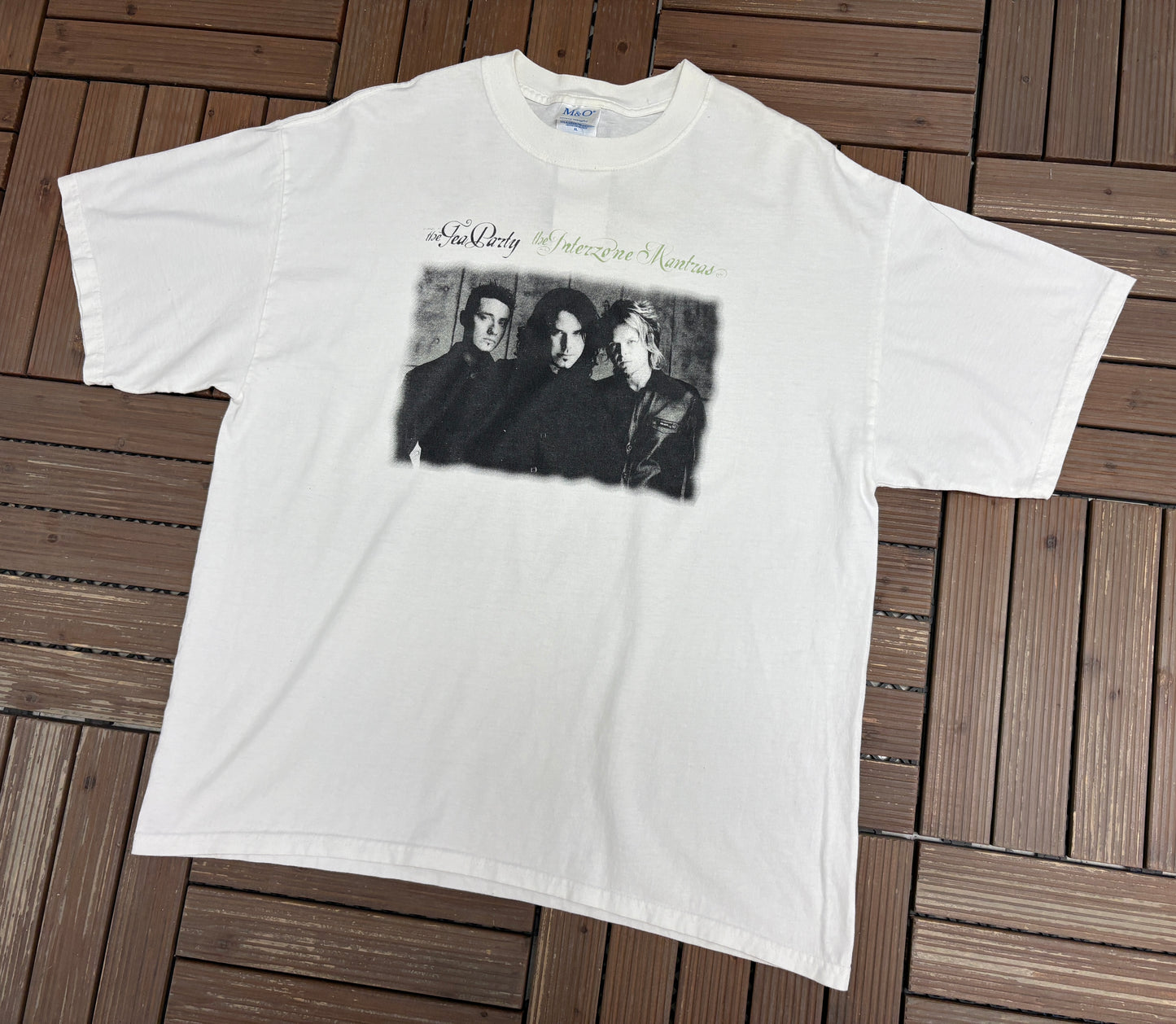 The Tea Party The Interzone Mantras Graphic Tee | Size X-Large | Vintage 2000s Canadian Rock Band White T-Shirt |