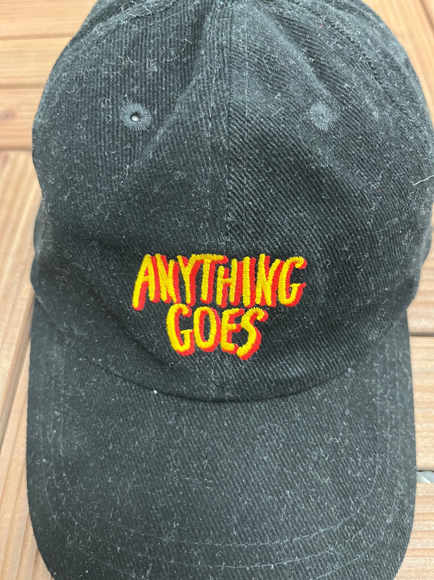 Kahlua Anything Goes Embroidered Graphic Hat | Metal Clasp | Vintage 2000s Promotional Black Cap |