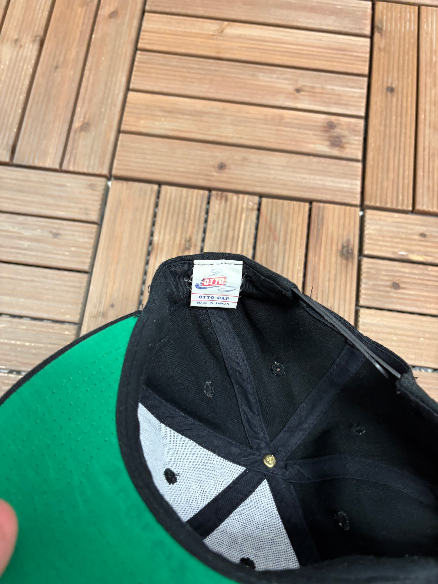 Dayton Dragons Graphic Hat | Snap Back | Vintage 1990s MiLB Baseball Black Cap |