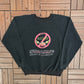 The Des Moines Skydivers (The Couch Freaks) Graphic Crewneck | Size X-Large | Vintage 1990s Black Sweater |