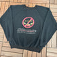 The Des Moines Skydivers (The Couch Freaks) Graphic Crewneck | Size X-Large | Vintage 1990s Black Sweater |