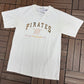 Pittsburgh Pirates Embroidered Graphic Tee | Size Large | Vintage 2000s White MLB Baseball T-Shirt |
