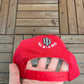 Indiana Hoosiers University Embroidered Graphic Hat | Snap Back | Vintage 1990s College Sports Red Cap |