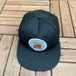 Honda Motorsports Stitched Graphic Hat | Snap Back | Vintage 1990s Promotional Black Trucker Cap |