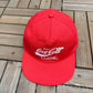 Enjoy Coca-Cola Classic Graphic Hat | Snap Back | Vintage 1990s Promotional Red Cap |