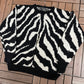 Abstract Pattern Knit Sweater | Size Small | Vintage 1990s Knit Black Sweatshirt |