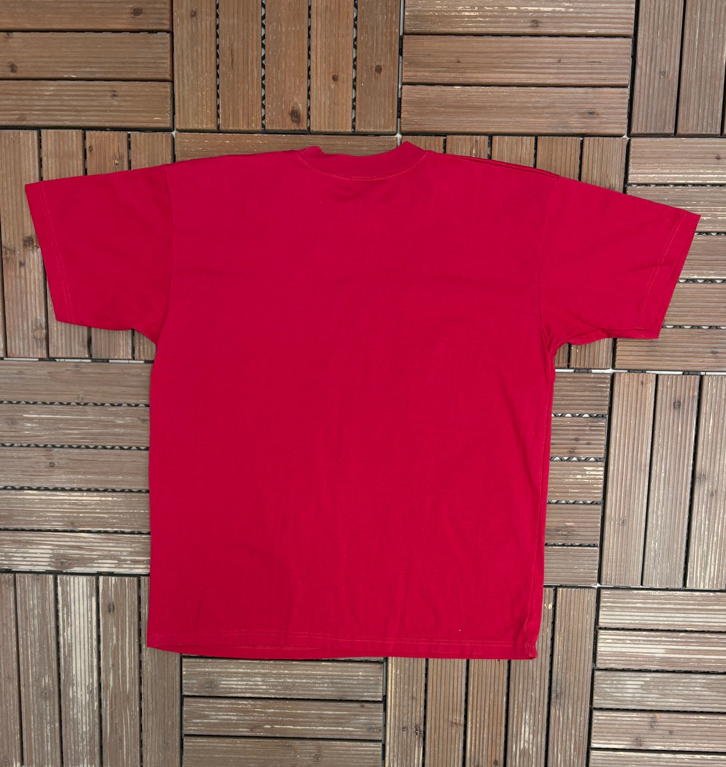Planet Hollywood Hong Kong Graphic Tee | Size Large | Vintage 1990s Tourist Promotional Red T-Shirt |