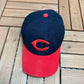 Cincinnati Reds Embroidered Graphic Hat | Snap Back | Vintage 2000s MLB Baseball Red Cap |