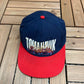 Atlanta Braves Tomahawk Chop Graphic Hat | Snap Back | Vintage 1990s MLB Baseball Blue Cap |