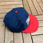 Atlanta Braves Tomahawk Chop Graphic Hat | Snap Back | Vintage 1990s MLB Baseball Blue Cap |