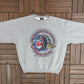 Cleveland Indians 1997 American League Champions Graphic Crewneck | Size X-Large | Vintage 1990s MLB Baseball Grey Sweater |