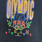 Olympics U.S. Team Pride Graphic Tee | Size Large | Vintage 1990s Promotional Black T-Shirt |