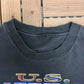 Olympics U.S. Team Pride Graphic Tee | Size Large | Vintage 1990s Promotional Black T-Shirt |