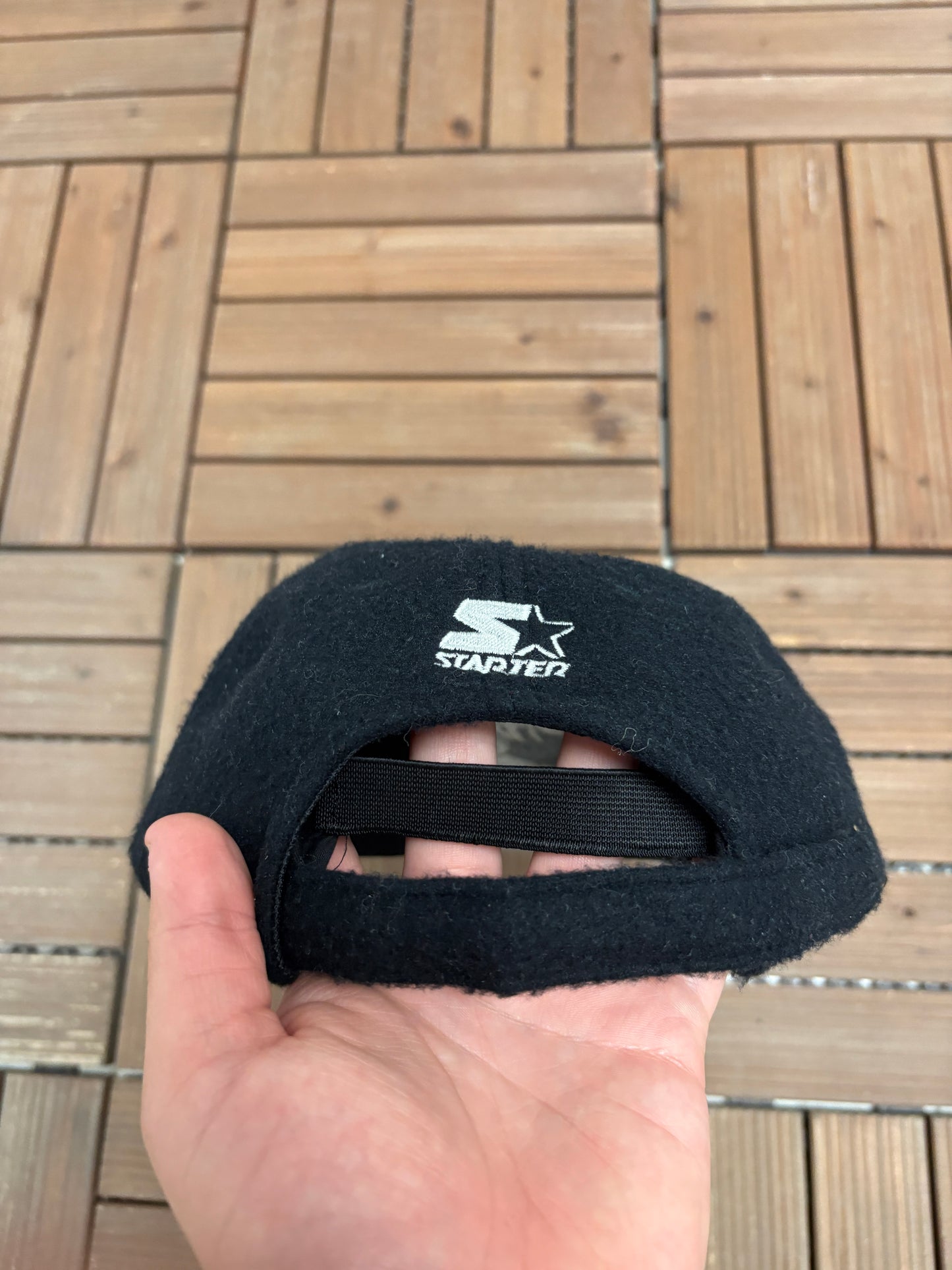 Salt Lake City Olympics 2002 Graphic Hat | Strap Back | Vintage 2000s Starter Black Cap |