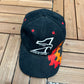 Eagle One Mark Martin Graphic Hat | Strap Back | Vintage 1990s NASCAR Racing Black Cap |