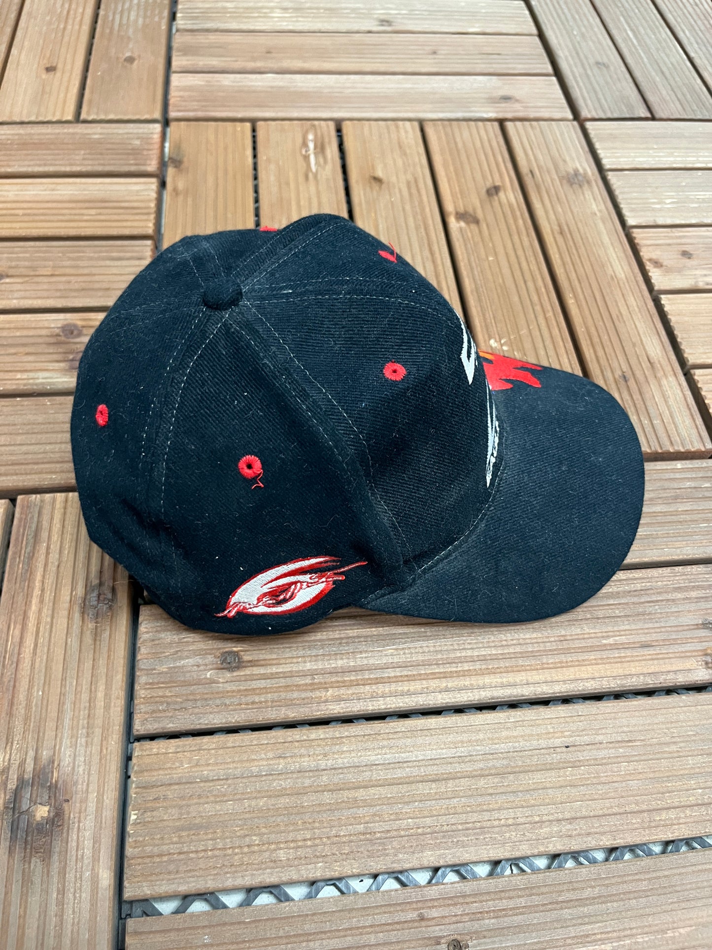 Eagle One Mark Martin Graphic Hat | Strap Back | Vintage 1990s NASCAR Racing Black Cap |