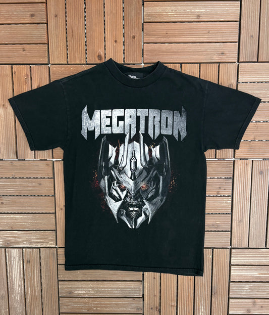 Transformers Megatron Graphic Tee | Size Medium | Vintage 2000s Black Promotional T-Shirt |