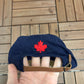 Labatt Blue Embroidered Graphic Hat | Leather Clasp Back | Vintage 1990s Promotional Blue Cap |