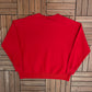 Temple Owls Graphic Crewneck | Size X-Large | Vintage 1990s College Red Sweater |