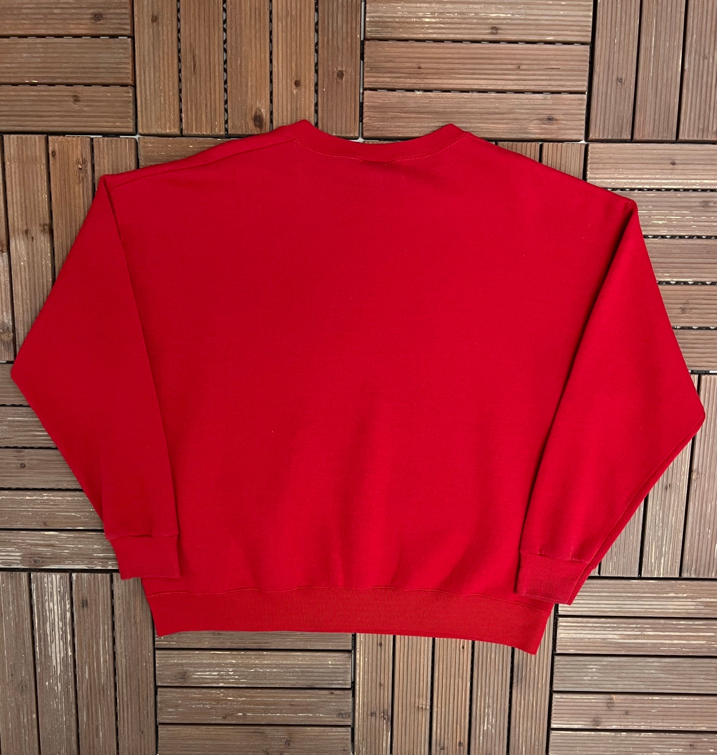 Temple Owls Graphic Crewneck | Size X-Large | Vintage 1990s College Red Sweater |