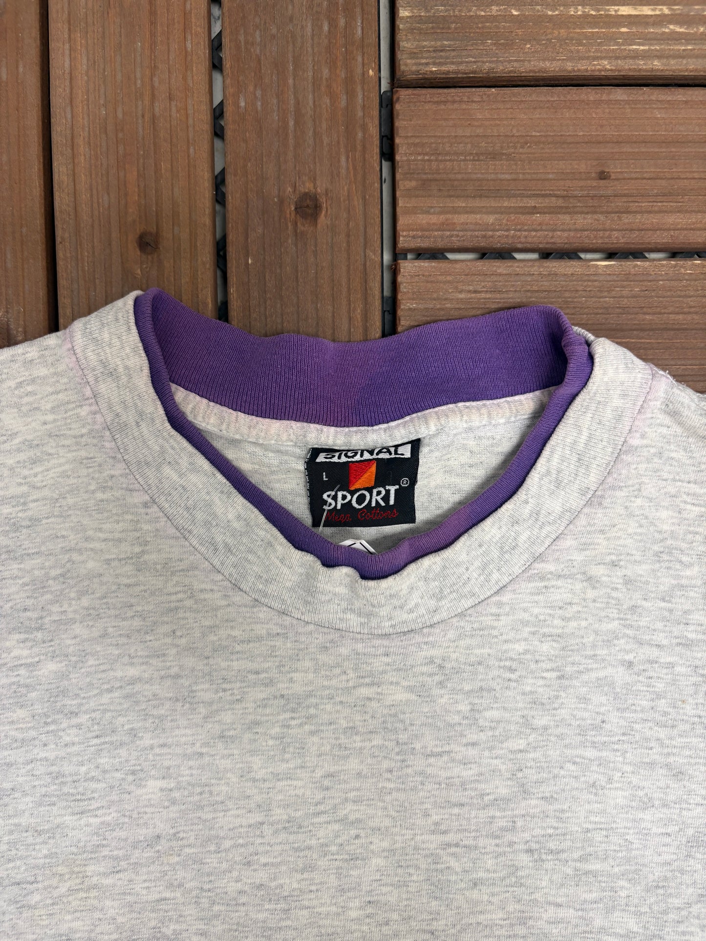 Alaska Scenic Wrap Around Graphic Tee | Size Large | Vintage 1990s Single Stitch Tourist Grey T-Shirt |